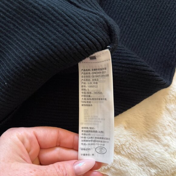 Abercrombie Sweater Dress - Size S - Black A&F Mini Sweater Dress - Picture 5 of 6